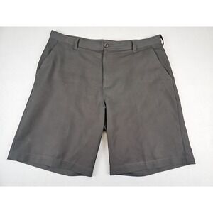 IZOD Golf Shorts Men's Size 39 Classic Fit Khaki Flat Front Black 4511074